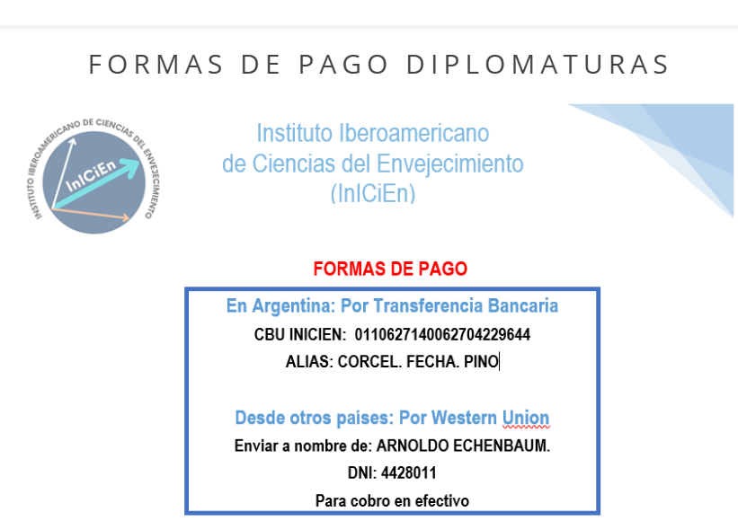 A continuación, adjuntar al formulario de inscripción