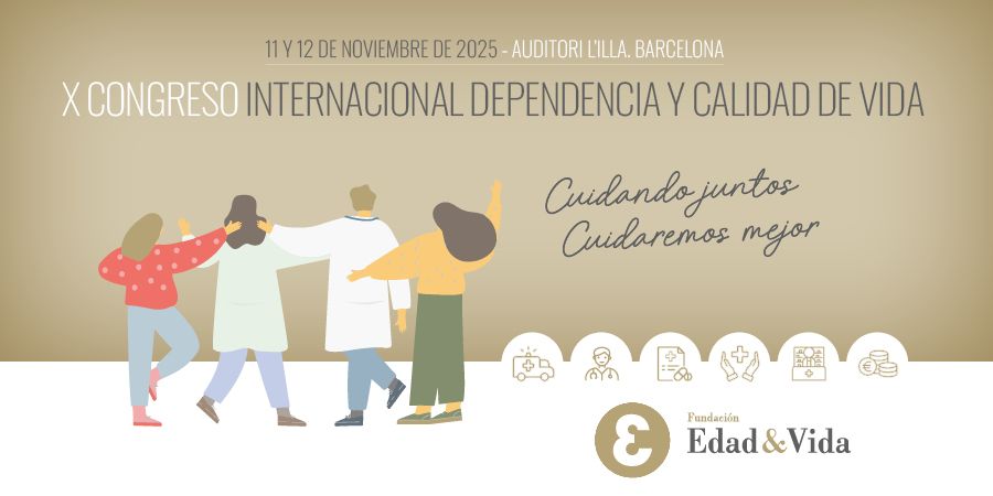 El Instituto Iberoamericano de Ciencias del Envejecimiento (inicien.com) colabora en la difusión del X Congreso Internacional Dependencia y Calidad de Vida, bajo el lema: “Cuidando juntos. Cuidaremos mejor”, organizado por La Fundación Edad&Vida, entidad centrada en la mejora de la calidad de vida de las personas mayores. Se celebrará en Barcelona los días 11 y 12 de noviembre y podrá seguirse tanto de forma presencial como virtual. Información e inscripción: https://www.edad-vida.org/congreso2025/#bienvenida